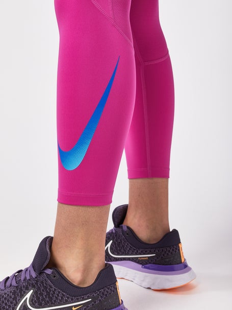 Nike Womens Dri Fit Fast Leggings - Purple
