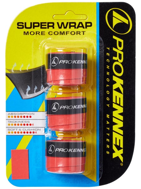 3 Overgrip ProKennex Super Wrap Rosso