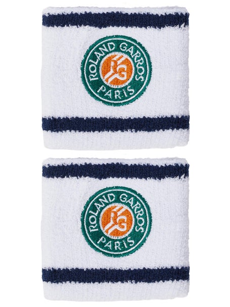 Roland Garros 2-Pack Wristbands White
