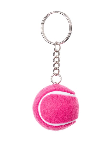 Racquet Inc Tennis Ball Keychain Pink