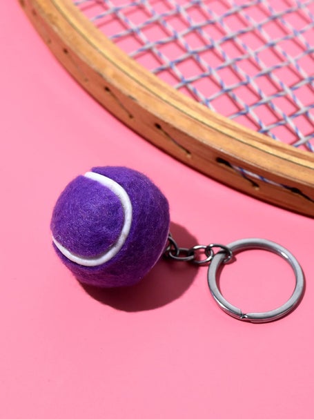 Porte clefs Racquet Inc Tennis Ball Violet