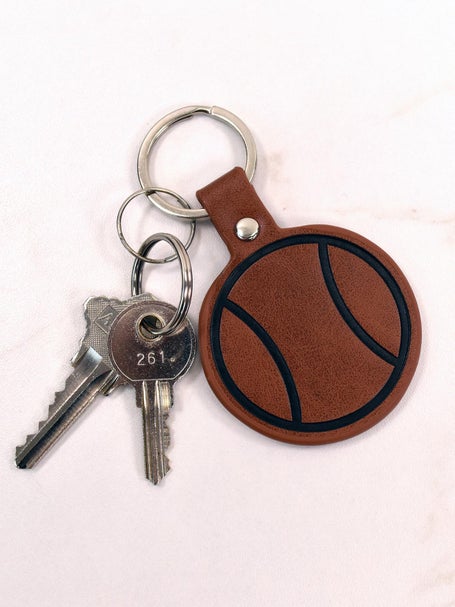 Racquet Inc Tennis Leather Keychain