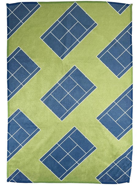 Serviette Racquet Inc Tennis Court Bleue Verte