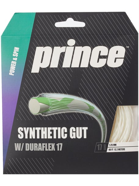 Prince Synthetic Gut Duraflex 1.25mm Tennissaite 12,2m Set