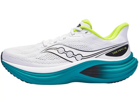 Saucony Triumph 24\Mens Shoes\White/Tranquil