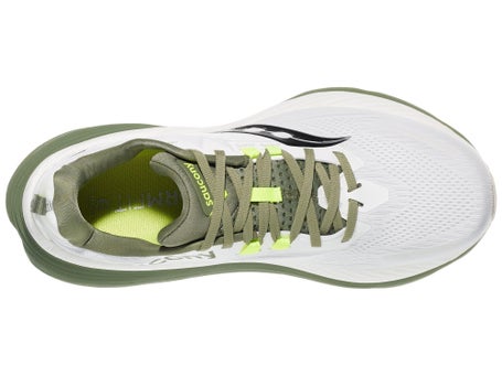 Saucony Hurricane 24 Herren Laufschuhe White Olivine