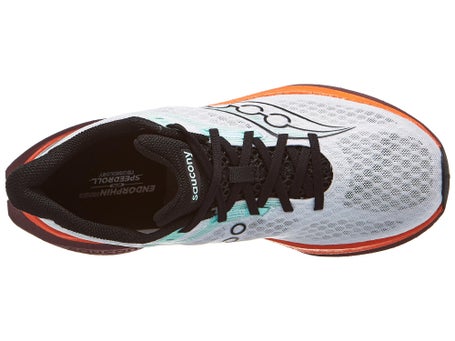 Saucony Endorphin Speed 5\Mens Shoes\White/Crimson