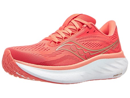 Saucony Ride 18 Damen Laufschuhe Coral Salmon