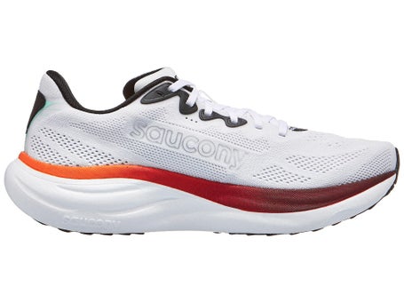 Saucony Ride 19\Mens Shoes\White/Crimson