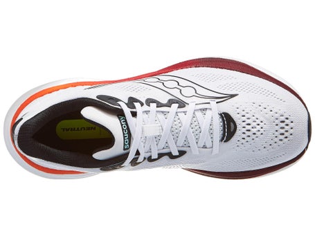 Saucony Ride 19\Mens Shoes\White/Crimson