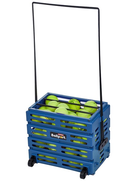 Tourna Ballport 80 Deluxe Ball Hopper Blue w/ Wheels