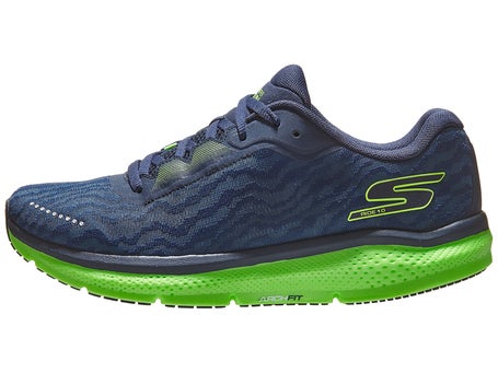 Skechers GORun Ride 10 Men's Shoes Navy/Lime - Running Warehouse Europe