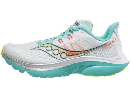 Saucony Kinvara 16\Womens Shoes\White/Aqua