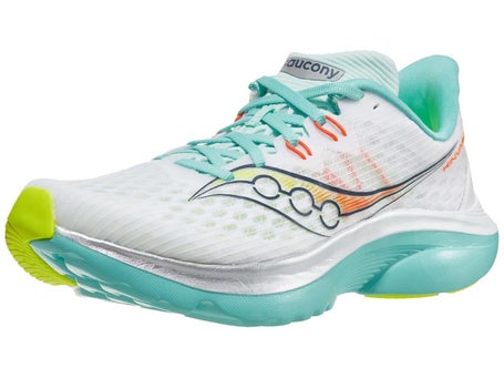 Saucony Kinvara 16\Womens Shoes\White/Aqua