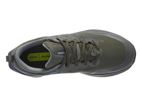 Saucony Peregrine 16 GTX\Mens Shoes\Fatigue/Ebony