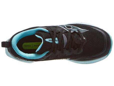 Saucony Peregrine 16 GTX\Womens Shoes\Black/Aqua