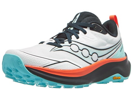 Saucony Peregrine 16\Womens Shoes\White/Navy