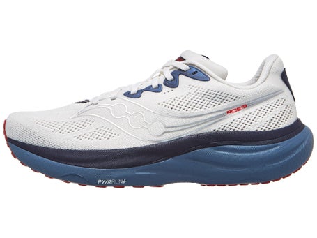 Saucony Ride 19\Mens Shoes\Ivory/Storm