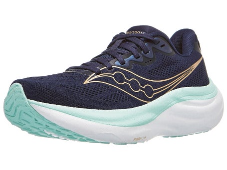 Saucony Ride 19\Womens Shoes\Navy/Aqua