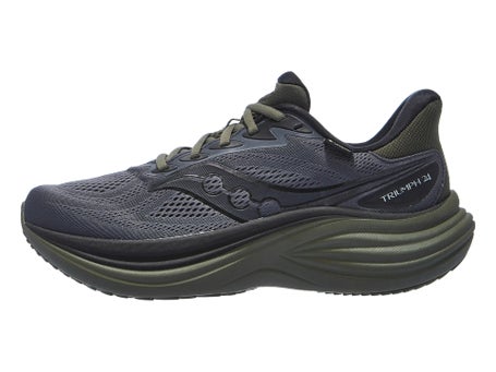 Saucony Triumph 24 GTX\Mens Shoes\Ebony/Fatigue