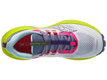 Saucony Xodus Ultra 4\Womens Shoes\White/Citron