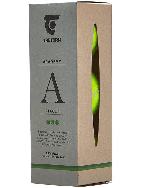 Tretorn Academy Green Tennisball 3er Dose