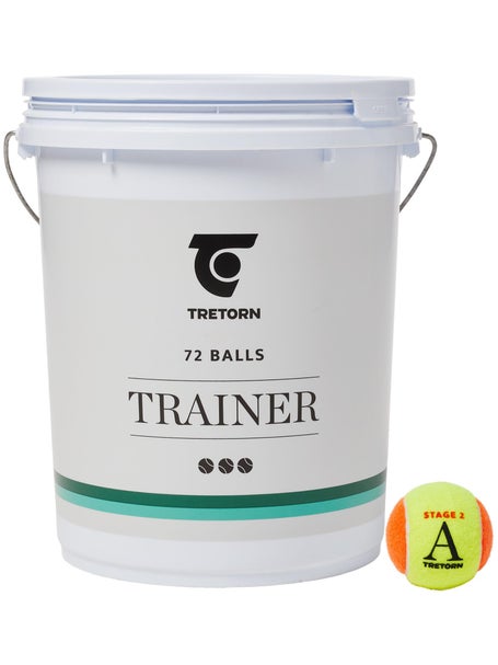 Tretorn Academy Orange Felt Ball, Eimer mit 72 B�llen