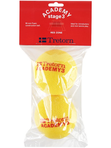 Tretorn Academy Red Foam Ball, 2er Pack