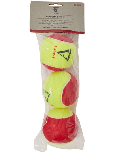 Tretorn Academy Red Felt Ball, 3er Pack