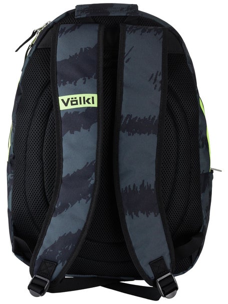 Volkl Zebra Team Backpack Bag (Black/Neon Yellow)