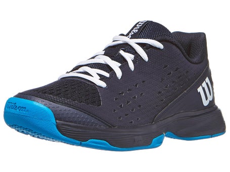 Wilson Rush Pro L JR\Navy/White/Atomic Blue Junior Shoe