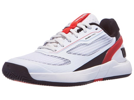 Wilson Rush Pro 5 JR\White/Red/Black Junior Shoe