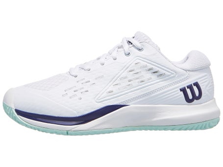 Wilson Rush Pro Ace JR\White/Bay/Blue Junior Shoe
