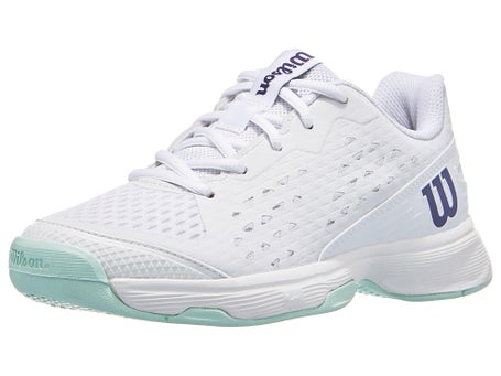 Wilson Rush Pro Ace JR L\White/Bay/Blue Junior Shoe