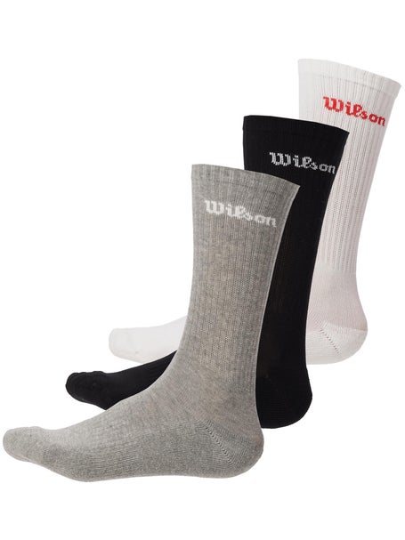 Wilson Herren Logo Crew Socken 3er Pack Multi