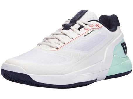 Wilson Rush Pro 5 Clay\White/Bay/Coral Mens Shoe