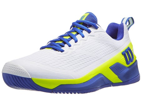 Wilson Rush Pro 4.5 AC\White/Blue/Yellow Mens Shoe