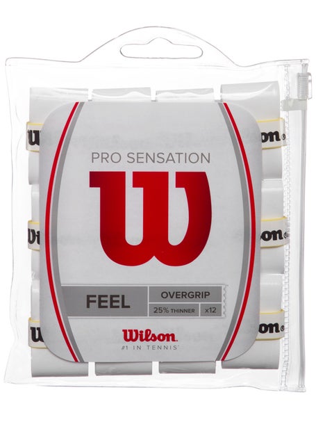 12 Overgrip Wilson Pro Sensation Bianco