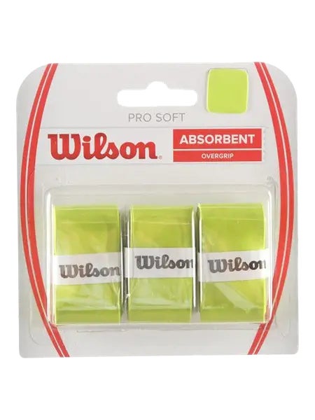 Wilson Pro Soft Overgrip Lime 3 Pack