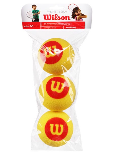 Sac de 3 Balles en Mousse Wilson Starter