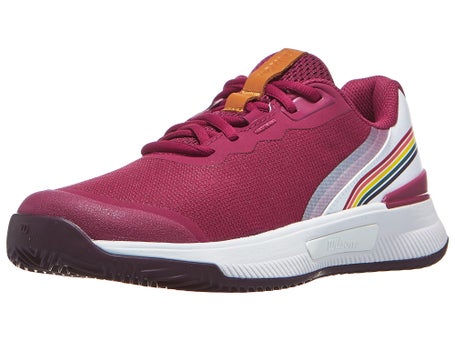 Wilson Intrigue Pro SANDPLATZ Damenschuh Beaujolias Weiß Pflaume