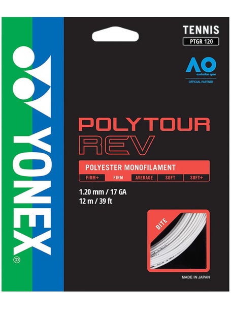 Cordage Yonex Poly Tour REV 17 1.20 mm Blanc