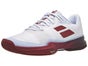 Chaussures Homme Babolat Jet Mach III White/Burgundy TOUTES SURFACES