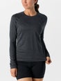Rabbit Damen EZ Langarmtop Schwarz/Grau