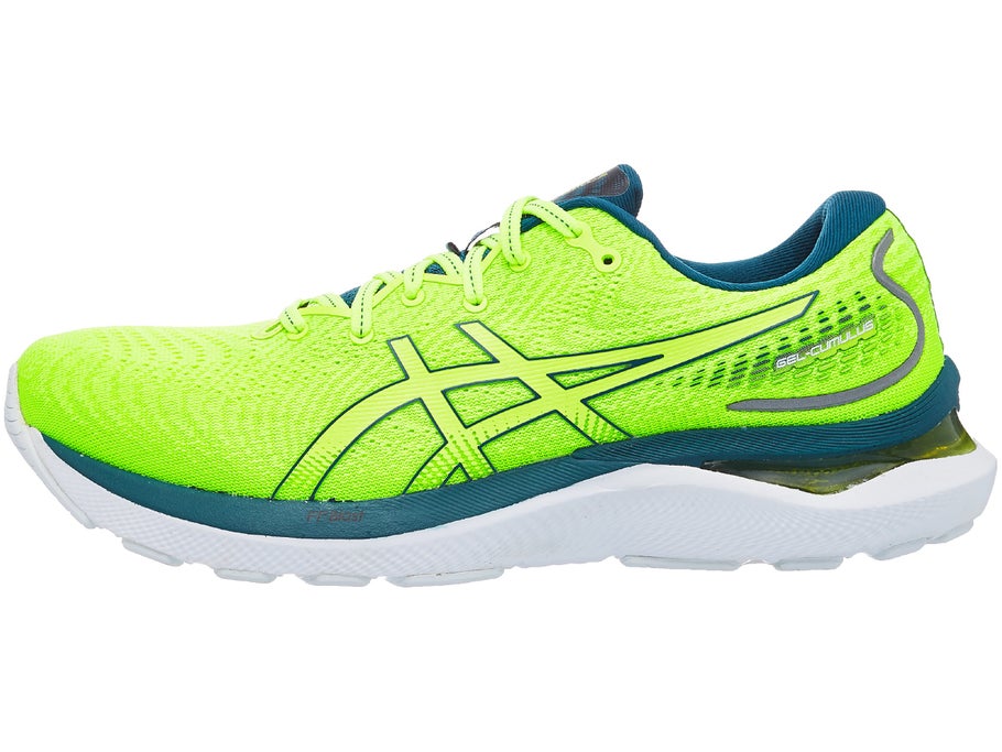 ASICS Gel Cumulus 24 Men's Shoes Yellow/Pine - Running Warehouse Europe