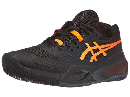 Chaussures Homme Asics Gel Resolution X Black Orange TERRE BATTUE