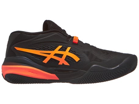 Chaussures Homme Asics Gel Resolution X Black Orange TERRE BATTUE