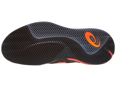 Chaussures Homme Asics Gel Resolution X Black Orange TERRE BATTUE