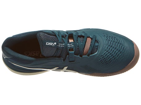 Chaussures Homme Asics Gel Resolution X Green Birch TERRE BATTUE