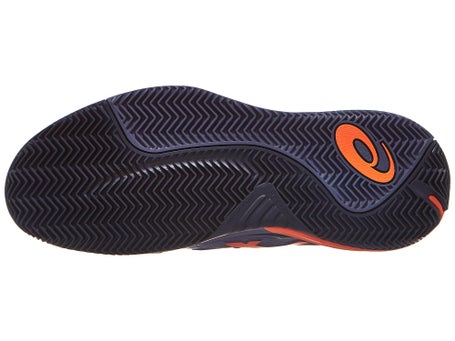 Chaussures Homme Asics Gel Resolution X Grey Purple Orange TERRE BATTUE